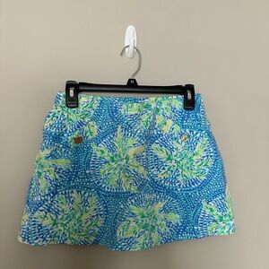 Lilly Pulitzer Blue Tropical Skirt